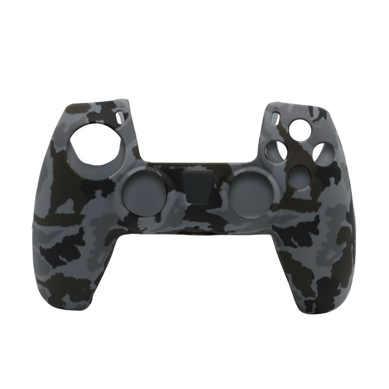 Zaštitna futrola silikon za PS5 joypad maskirno crno-crvena