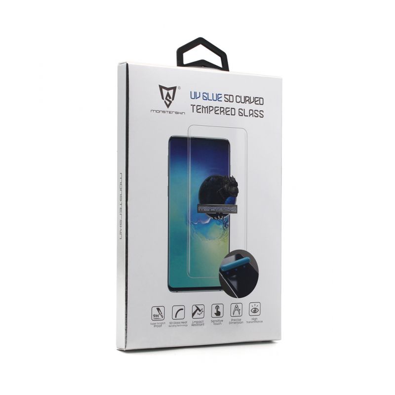 Zaštitno Staklo Monsterskin UV Glue 5D za Samsung S23 Ultra transparent