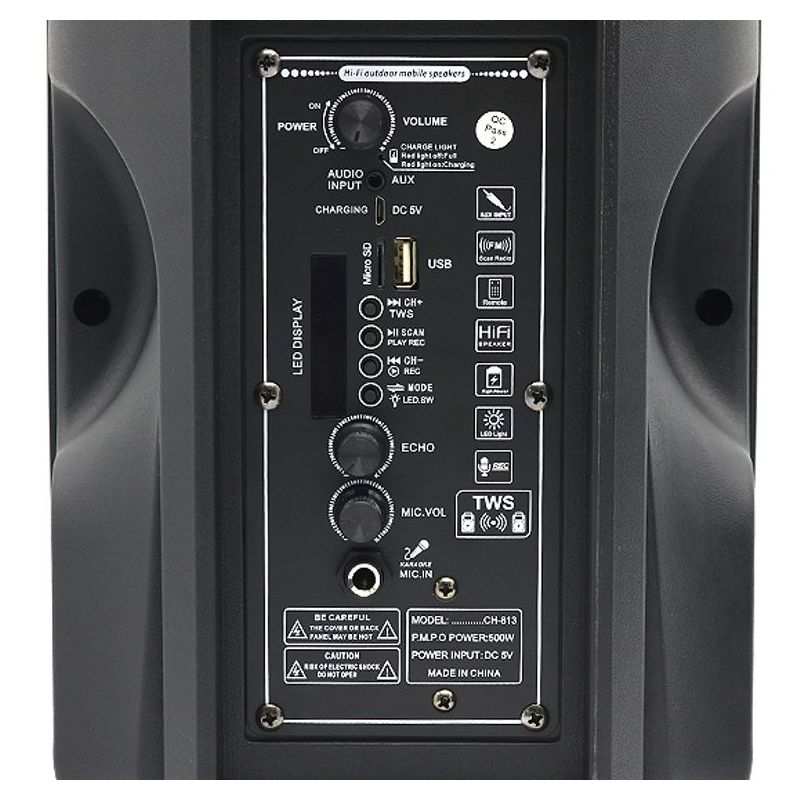 Zvucnik Bluetooth CH-813 veliki crni