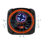 Bluetooth zvucnik P101 2x4" narandzasto crni - Slika 5