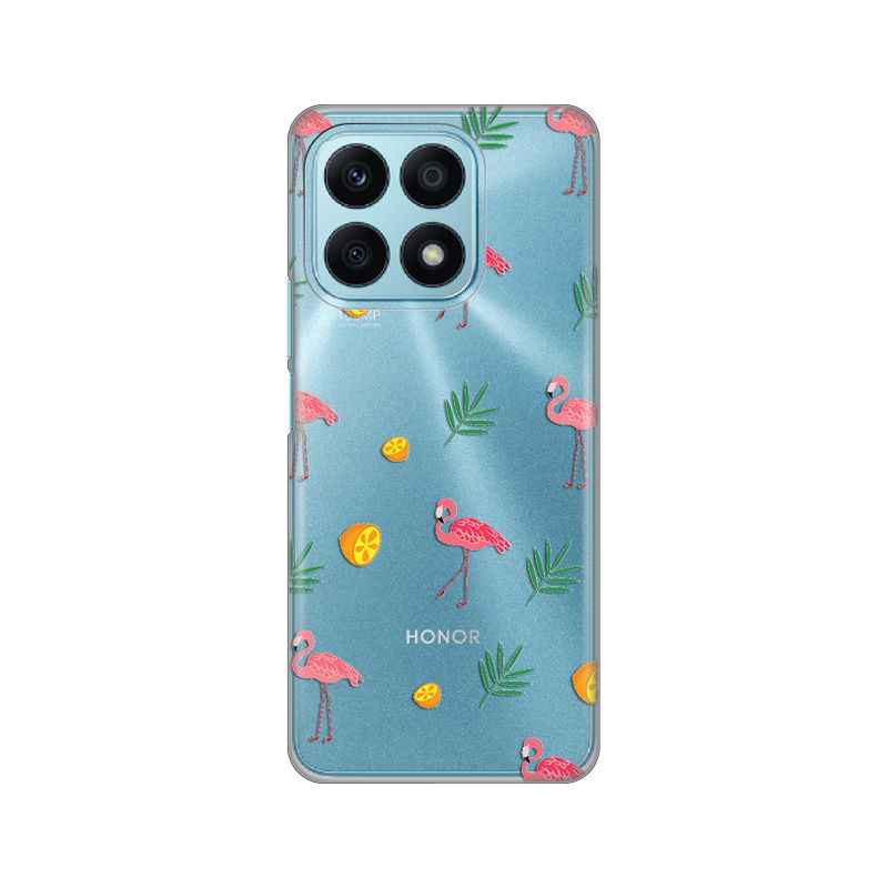 Maskica Silikonska Print Skin za Honor X8a Flamingo