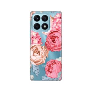 Maskica Silikonska Print Skin za Honor X8a Pink Flower