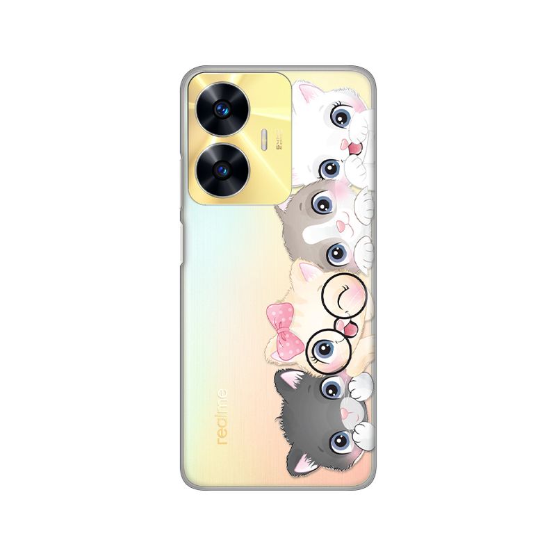 Maskica Silikonska Print Skin za Realme C55 Cats