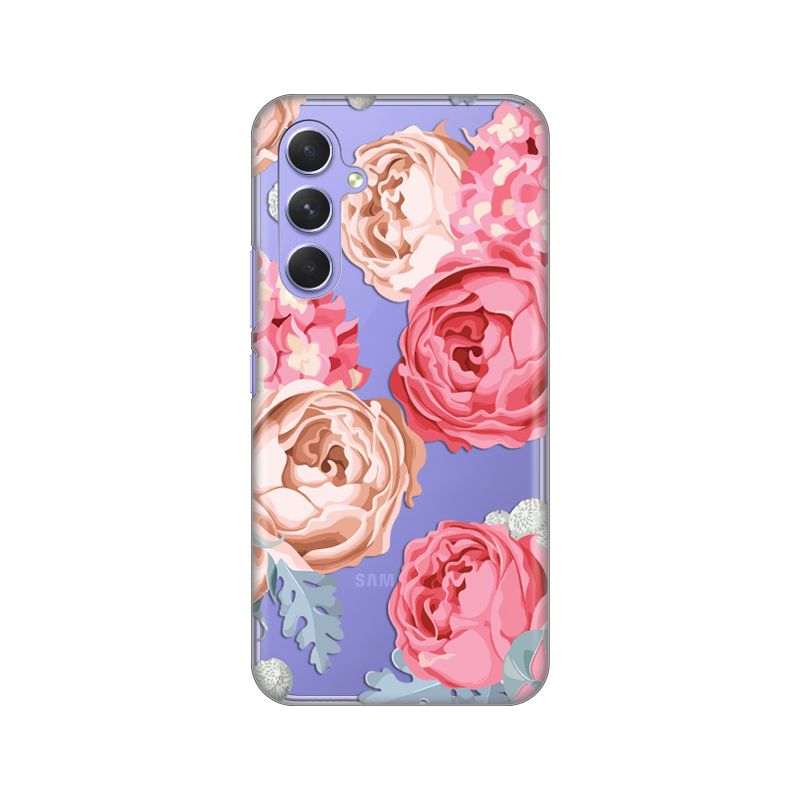 Maskica Silikonska Print Skin za Samsung A546B Galaxy A54 5G Pink Flower