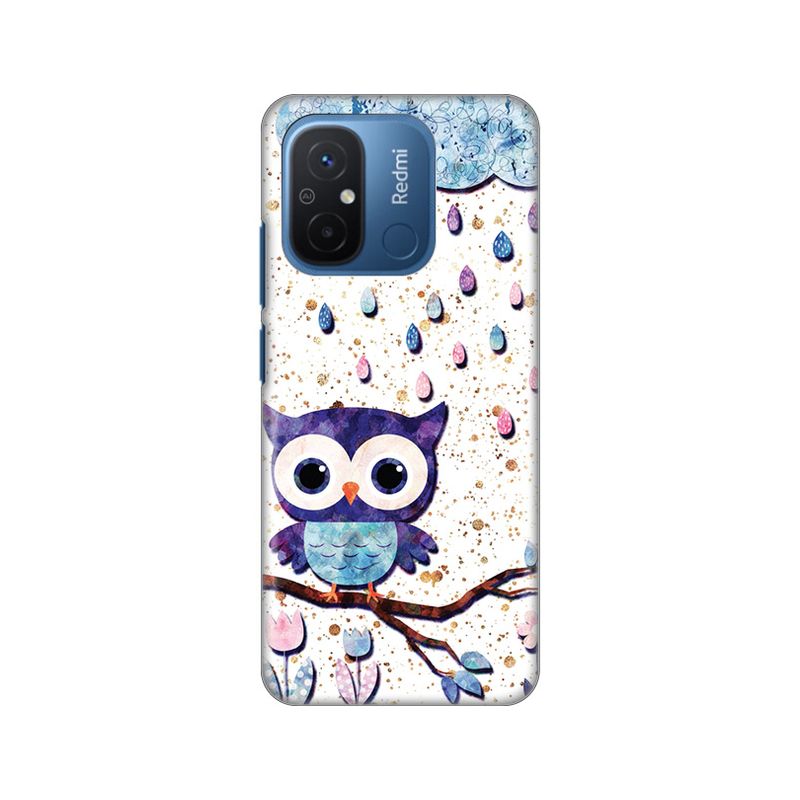 Maskica Silikonska Print Skin za Xiaomi Redmi 12C Owl