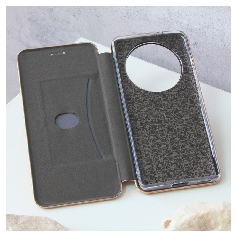 Maskica Teracell Flip Cover za Honor Magic 5 Lite zlatna