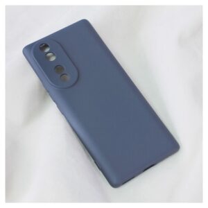 Maskica Teracell Soft Velvet za Huawei Honor 70 tamno plava