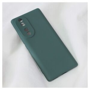Maskica Teracell Soft Velvet za Huawei Honor 70 tamno zelena