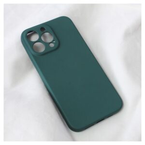 Maskica Teracell Soft Velvet za iPhone 14 Pro Max 6.7 tamno zelena