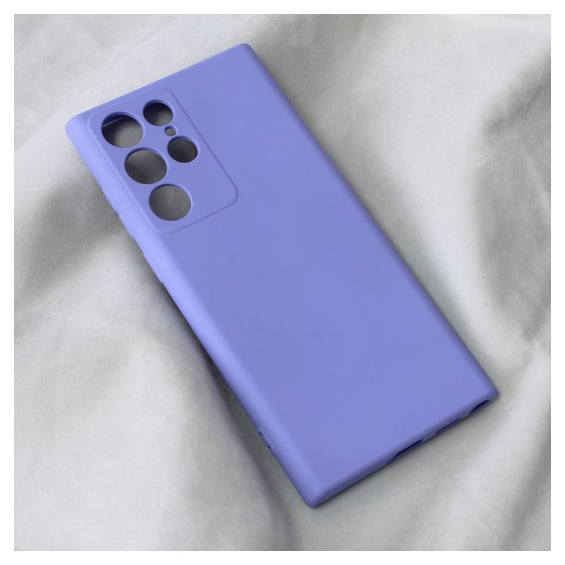 Maskica Teracell Soft Velvet za Samsung S908B Galaxy S22 Ultra 5G ljubicasta