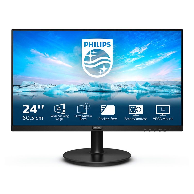 Monitor Philips 24" 241V8L / 00 VA 75Hz VGA / HDMI Monitor Philips 24" 241V8L / 00 VA 75Hz VGA / HDMI - Slika 1