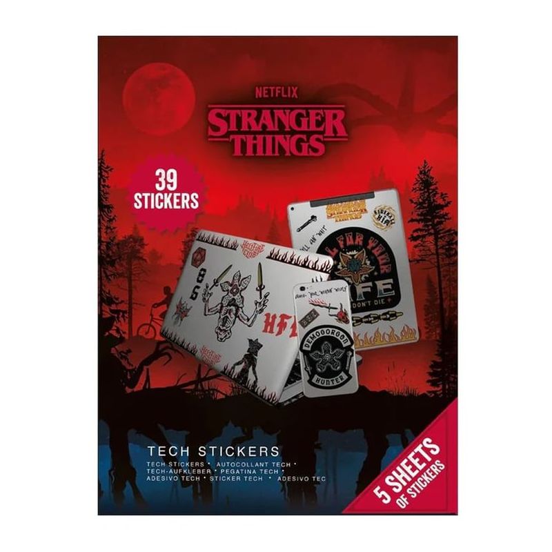 Stranger Things 4 (Upside Down Battle) Tech Stickers