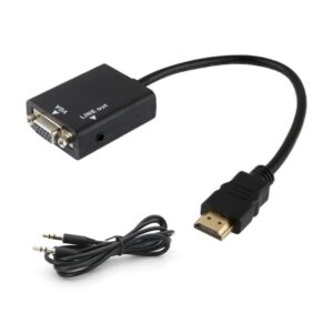 Adapter HDMI na VGA (Audio) crni