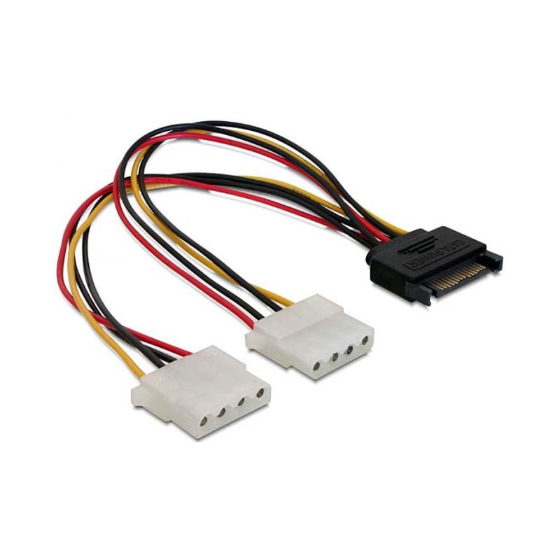 Adapter power SATA na 2x MOLEX Adapter power SATA na 2x MOLEX - Slika 1