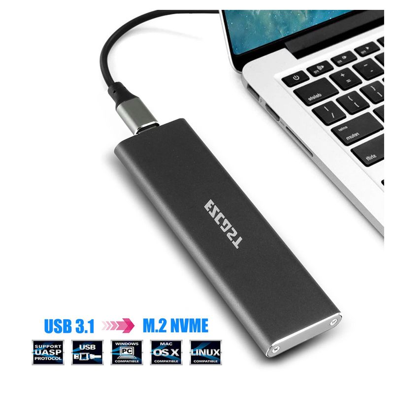 Adapter SSD NVMe na Type C USB 3.1 GEN2 na PCI-E GEN3 x2 Adapter SSD NVMe na Type C USB 3.1 GEN2 na PCI-E GEN3 x2 - Slika 1