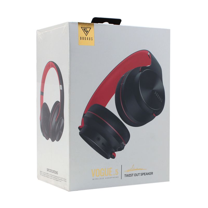 Bluetooth slusalice DOQAUS VOUGE 5 crvene