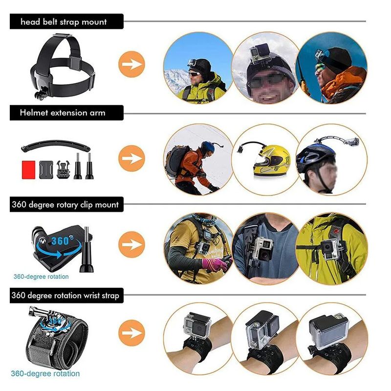 Kit za akcione kamere 50 u 1