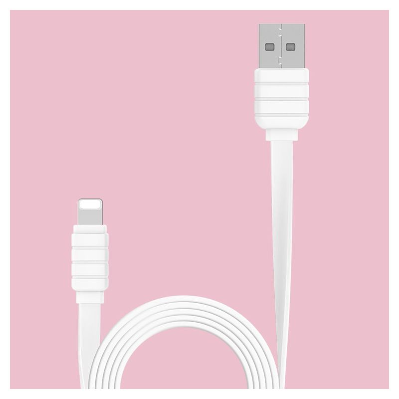 Kucni punjac KONFULON C18+S32A, 2xUSB, 2.1A sa iPhone lightning kablom beli 1m