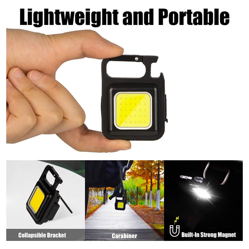 LED lampa, privezak crna