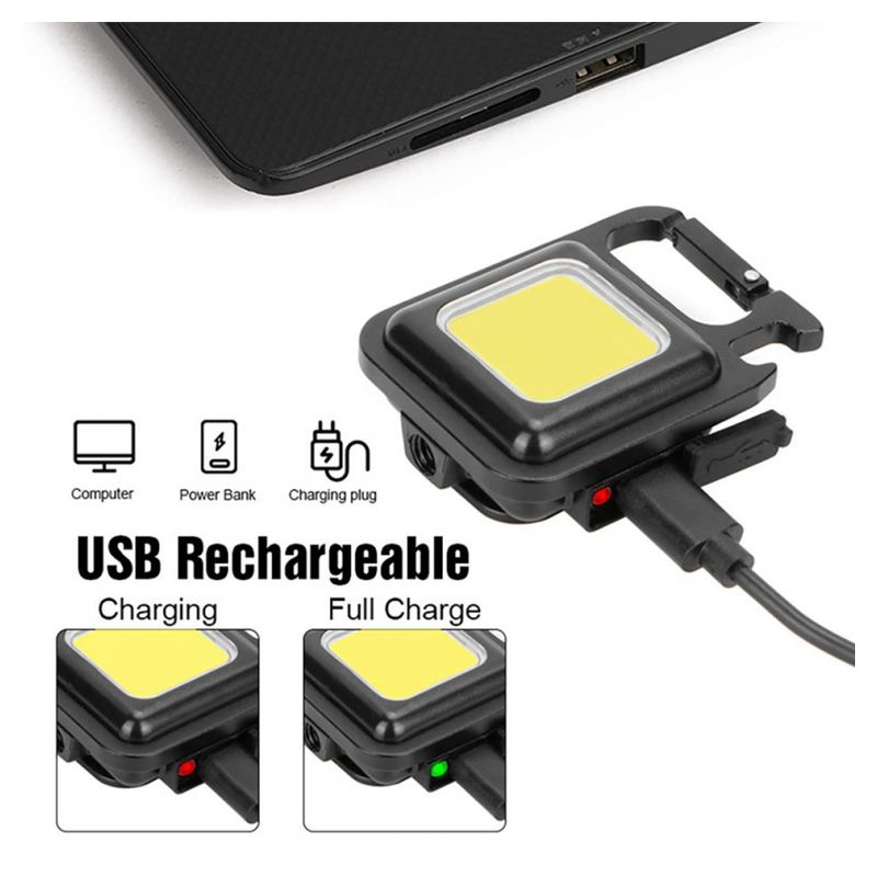 LED lampa, privezak crna
