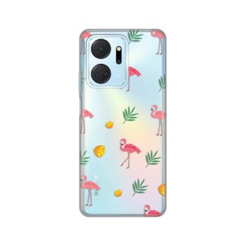 Maskica Silikonska Print Skin za Honor X7a Flamingo