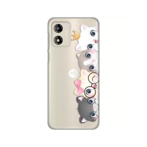Maskica Silikonska Print Skin za Motorola Moto E13 Cats