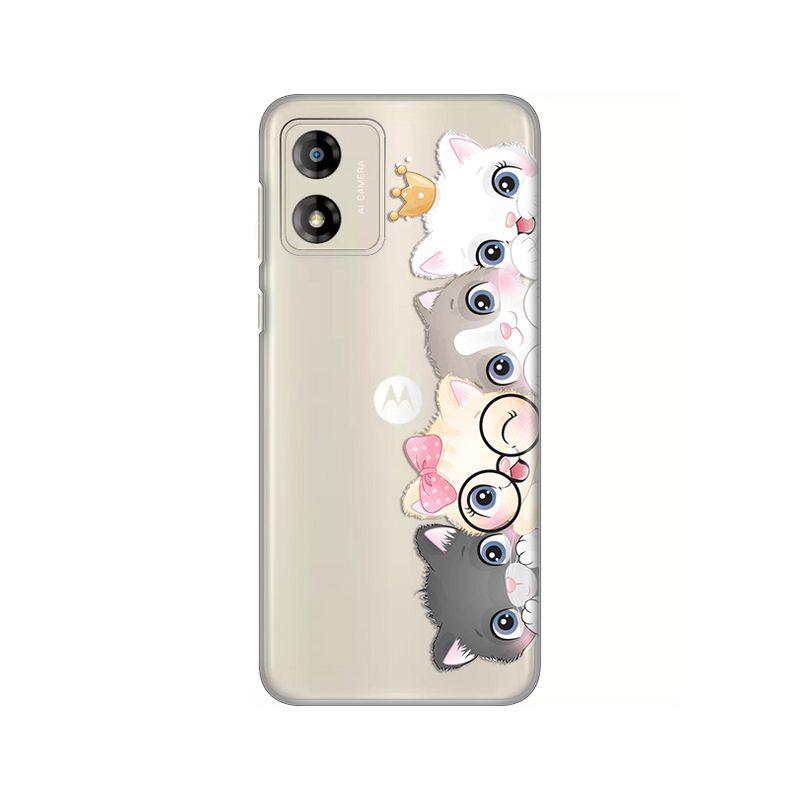 Maskica Silikonska Print Skin za Motorola Moto E13 Cats