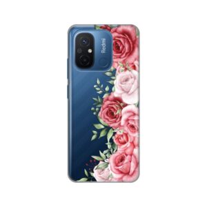 Maskica Silikonska Print Skin za Xiaomi Redmi 12C Wild Roses