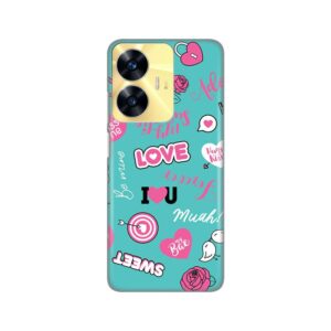Maskica Silikonska Print za Realme C55 Love