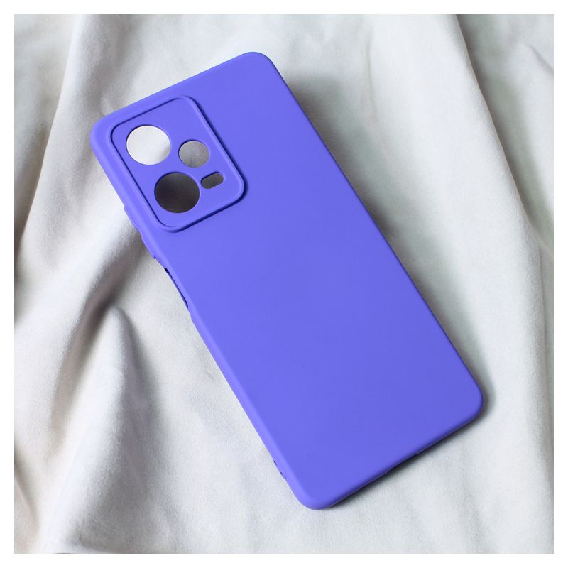 Maskica Teracell Soft Velvet za Xiaomi Redmi Note 12 Pro 5G (EU) ljubicasta