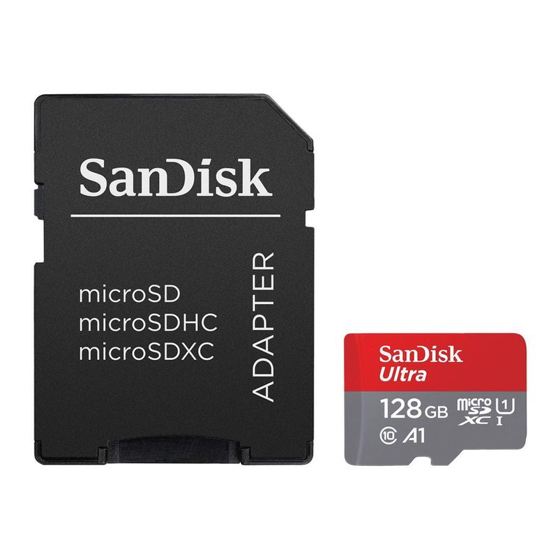 Mem. Kartica SanDisk SDHC 128GB Ultra Micro 120MB/s A1 Class 10 UHS-I + Adapter