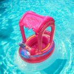 Baby Float okrugli dubak za vodu na naduvavanje ROZE