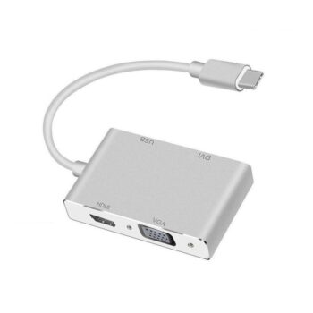 Adapter Type C na VGA, DVI, HDMI i USB 4u1