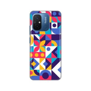 Maskica Silikonska Print Skin za Xiaomi Redmi 12C Colorful Mosaic