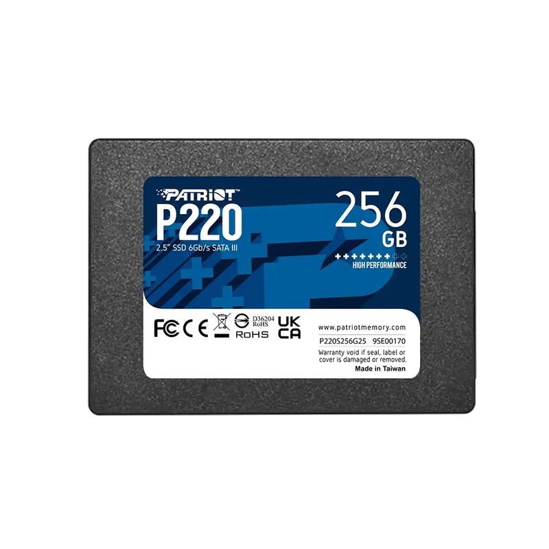 SSD 2.5 SATA3 256GB Patriot P220 550MBs/490MBs P220S256G25