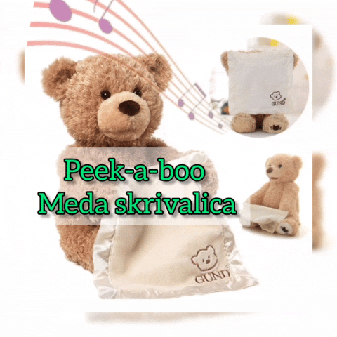 Plišani meda koji govori i igra žmurke - Peek-a-boo Meda Skrivalica