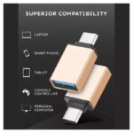 Adapter USB na Type C crni - Slika 3