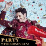 Zabavan pištolj za izbacivanje novca - Money Gun - Slika 2