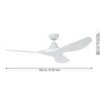 PORTSEA PLAFONSKI VENTILATOR 35107 EGLO - Slika 2