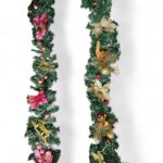 Dekorativna Novogodisnja grana 270cm NOVO ROZE I ZLATNA-MODEL 2 I 3 - Slika 2
