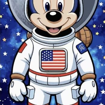 Dečiji peškir za plažu - NAJNOVIJI MODEL- MIKI MAUS ASTRONAUT