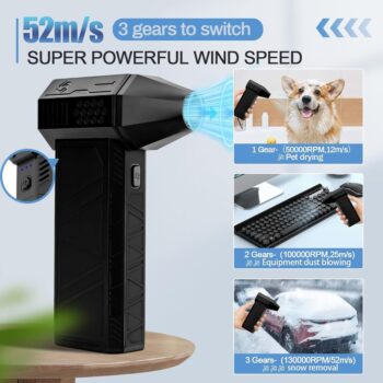 Bežični vazdušni duvač Turbo Jet Fan 130000rpm