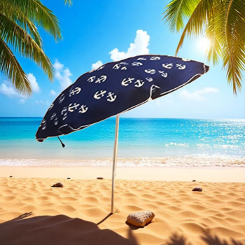 Suncobran za  plažu plava sidra 2m