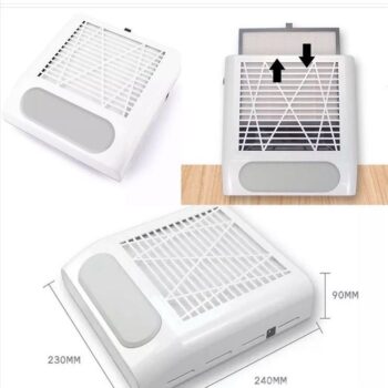 Aspirator za nokte sa filterom Beli 80w
