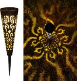 Bastenske solarne lampe sa bordurom 4komada - Slika 2