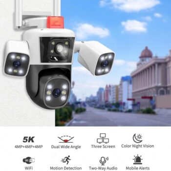 PTZ kamera BULLET 25MP 4 sociva i 4 kamere