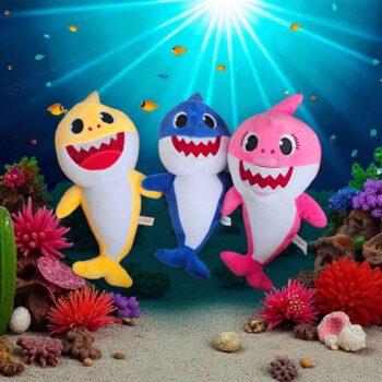 Plišana igračka -Baby Shark - Plava, roze ili zuta