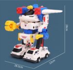 Mega Robot 5u1 – magnetni set sa svetlosnim i zvučnim efektima - Slika 3