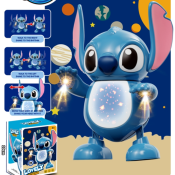 Stitch interaktivna igračka – plesni robot sa svetlima i muzikom