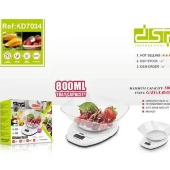 ⚖️ Digitalna kuhinjska vaga do 5kg sa posudom 800ml -  ZU549